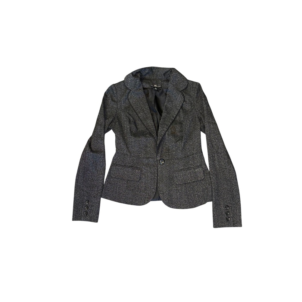 IZ Byer California Blazer S Grey Textured Single Button Professional Career‎